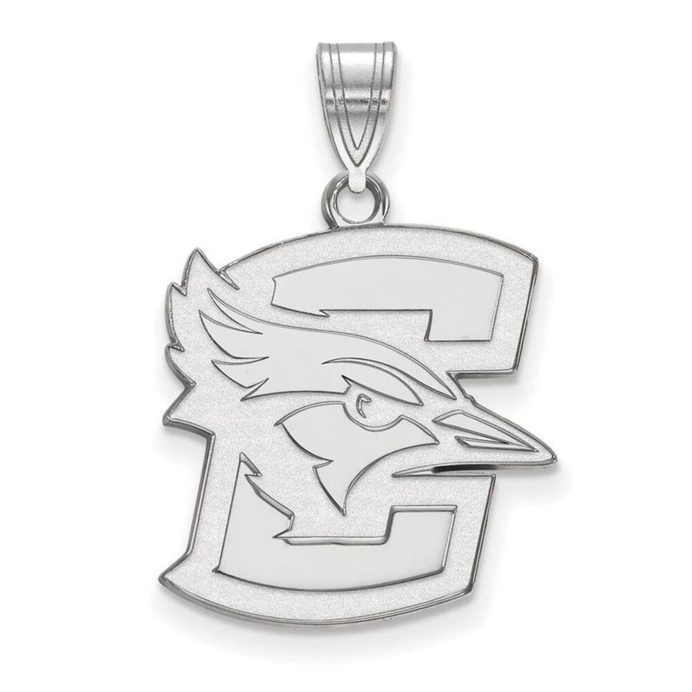 10k White Gold Creighton U Large Pendant